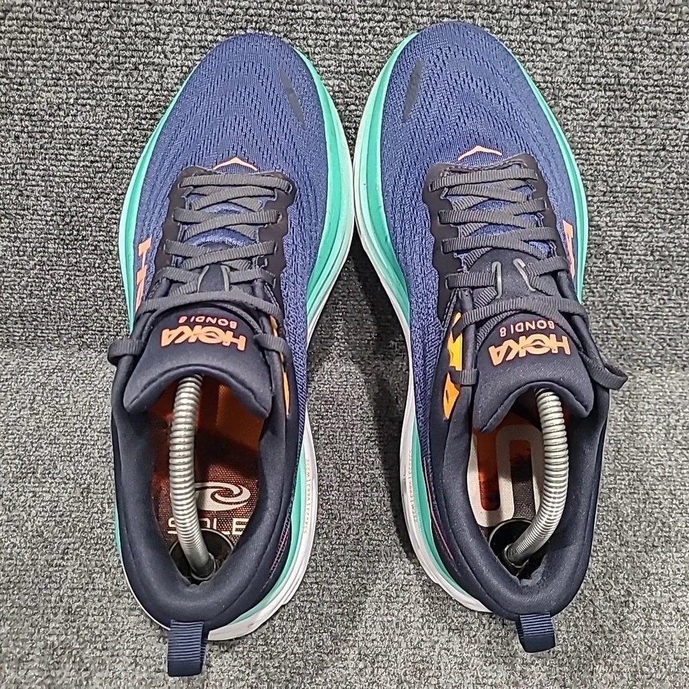 Hoka Bondi 8  Womens Sz 10.5 B‎ Outer Space Bellwether Blue Running 1127952 OSBB - Picture 6 of 16